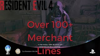 Resident Evil 4 Remake  All Merchant Quotes [upl. by Kenison]