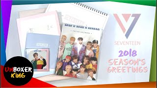 SEVENTEEN 세븐틴  2018 SEASONS GREETINGS  KPOP MERCH UNBOXING [upl. by Eynttirb]