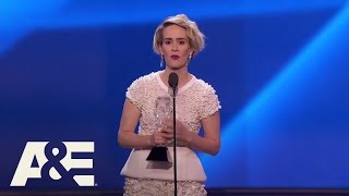 Sarah Paulson Wins Best Actress in a Limited Series  22nd Annual Critics Choice Awards  AampE [upl. by Saks390]