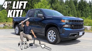 Installing a 4quot Lift Kit on My New Truck🤤 [upl. by Swirsky]