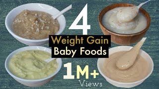 4 Baby foods Weightgain Food For 612 month Babies  Potato Egg Puree Dates Nuts AppleBanana [upl. by Eidson]