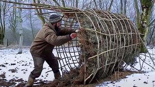 Survival Expert Builds 4 Amazing Shelters in the Forest  Start to Finish osbushcraft [upl. by Getter562]