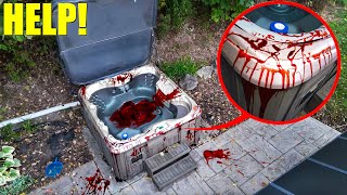 IF YOU SEE BLOOD IN A HOT TUB STAY AWAY AND GET HELP its VERY haunted [upl. by Giulio]