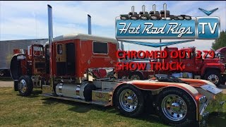 CHROMED OUT 379 SHOW TRUCK  BAD ASS CUSTOM INTERIOR  BUILT BY THE BEST  HOT ROD RIGS TV [upl. by Che]