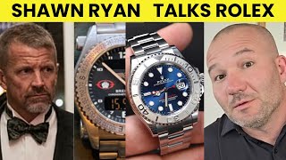 ROLEX fanboy SEAL amp CIA Shawn Ryan talks ROLEX amp BREITLING with Erik Prince Blackwater [upl. by Harcourt]