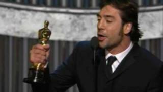 Javier Bardem winning Best Supporting Actor 80th Oscars 2008 [upl. by Thetis]