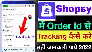 shopsy me order tracking kaise kare  how to tracking shopsy order through tracking id 2022 [upl. by Nariko]