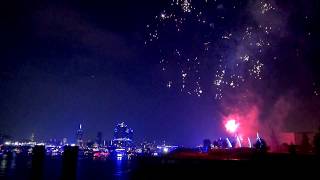 Cruise Days 2015  Costa neoRomantica Feuerwerk  Blue Port Hamburg [upl. by Kisung]