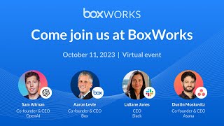 BoxWorks 2023 Keynote Unstructured Data Matters [upl. by Ayahsey]