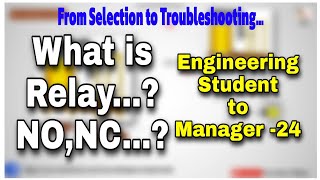 What is relay How does a Relay works NONC Contact [upl. by Terryn]