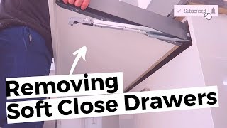 How To Remove Soft Close Kitchen Drawers  NEW Kitchens 2015 to 2023 [upl. by Ecirp85]