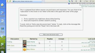 Posting to Moodle Forums for students [upl. by Moskow210]