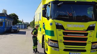 Ambulance Ride Along 10 with the 18 tons Mobil Intensive Care Unit Stockholm Sweden [upl. by Miharba]