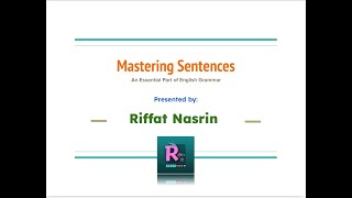 Mastering sentences  Subject Object Types of Sentences  English Grammar I Riffats Classroom [upl. by Airoled]