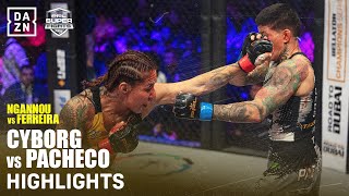 FIGHT HIGHLIGHTS  CRIS CYBORG VS LARISSA PACHECO [upl. by Sokem]