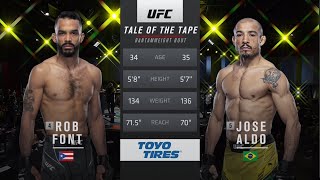 UFC Vegas 44 Жозе Альдо vs Роб Фонт Обзор на Бой Альдо vs Фонт Font vs Aldo ЮФС [upl. by Nosyt]