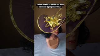 This Fascinator is fascinating 😍Tutorial on how to make this have been uploaded diy fascinator [upl. by Ardnat]