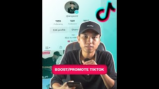 របៀប BoostPromote Tiktok តាមទូរស័ព្ទដៃ [upl. by Craddock]