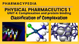 CLASSIFICATION OF COMPLEXATION  UNIT 4  PHYSICAL PHARMACEUTICS 1 BPHARM  3rd SEMESTER [upl. by Lian]