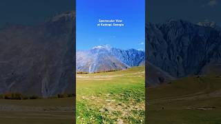 Amazing view of Kazbegi in Georgia [upl. by Ern]