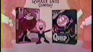 Quisp vs Quake Cereal 1965 very 1st Commercial [upl. by Yesnel]