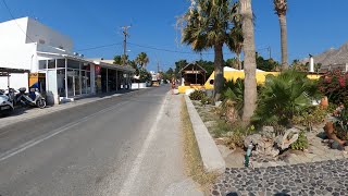 Walking in Perissa city Santorini [upl. by Lorre]