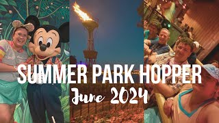 Summer Park Hopping via Skyliner  Hollywood Studios amp EPCOT [upl. by Slein]