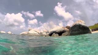 GoPro HD Snorkeling The Baths  Virgin Gorda BVI [upl. by Aleiram408]