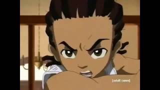 The Boondocks Huey vs Riley Fight Scene Reversed [upl. by Saiff]