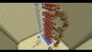 TNT Cannon Elevator Bedrock to Sky Limit in 202 Seconds [upl. by Lawrence]