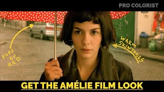 Get the Cinematic Amelie Film Look  Pro Colorist  DaVinci Resolve [upl. by Llehcor]