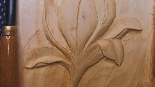 Flower Wood Carving [upl. by Jt]