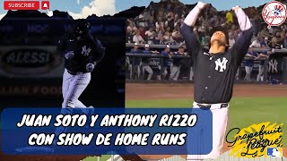 Juan SOTO y Anthony RIZZO dan HOME RUNS en paliza de YANKEES a Blue Jays [upl. by Atokad421]