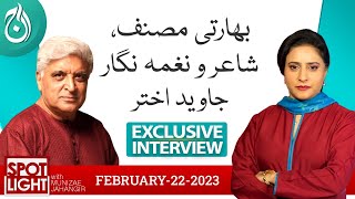 Exclusive interview of Javed Akhtar Indian Screenwriter  Spot Light  Aaj News [upl. by Nwahsat]