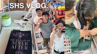 shs vlog café dates studying work immersion reading “the ballad of never after” 🔬📓🌷ྀི [upl. by Roslyn411]