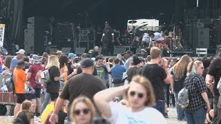 Fans make way into Highland Festival Grounds for 1st day of Louder Than Life [upl. by Furey]