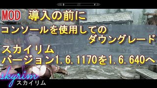 スカイリム161170を16640へコンソールを使用してのダウングレード方法 [upl. by Amin]