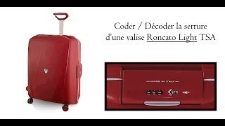 Coder la serrure dune valise Roncato Light TSA [upl. by Arocet]