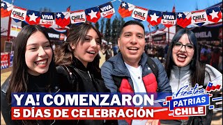 COMENZARON las FIESTAS PATRIAS🎊EN CHILE 5 dias SIN PARAR Vuelven las fondas chilenas 🇨🇱 chile 2024 [upl. by Nolyar]