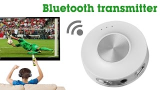 Avantree Bluetooth transmitter for TVconnect low latency wireless adapter to headphones Priva II [upl. by Nilek]