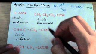 Formulación orgánica Ácidos carboxílicos [upl. by Sirrad630]