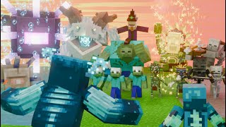 Warden vs Minecraft MINECRAFT MOVIE EPIC FIGHTS Season 3 [upl. by Atsylak]