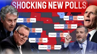 2024 Senate Map Predictions Based on the Latest Polls in Every State [upl. by Steel755]