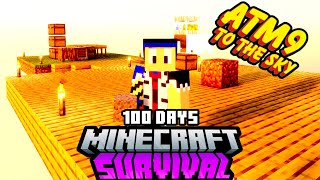 SURVIVING 100 DAYS In ATM9 TO THE SKY [upl. by Nathaniel338]