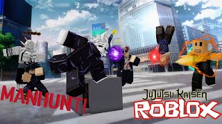 MANHUNT DE FEITICEIROS Roblox Jujutsu Shenanigans [upl. by Leirej]