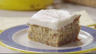 Banana Cake Recipe  How To Make Banana Cake [upl. by Ayekin]