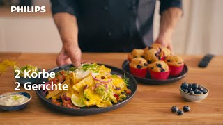 Nachos oder was Süßes zum Film Mach einfach beides mit dem Philips Airfryer Dual Basket [upl. by Ecargyram]