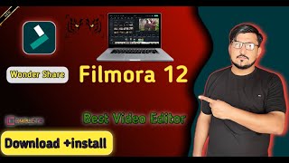 How to Download and install Wondershare Filmora 12 in Laptop Pc Best Video Editing Software for PC [upl. by Odnomra]