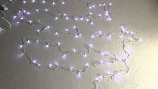 Demonstration of the typical 8 modes on Christmas LED lights [upl. by Macgregor]