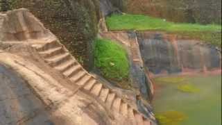 An ancient pool entirely carved in rock on the top of Sigiriya [upl. by Eetse468]